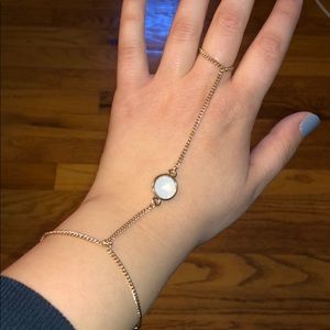 Nasty Gal bracelet/ ring chain